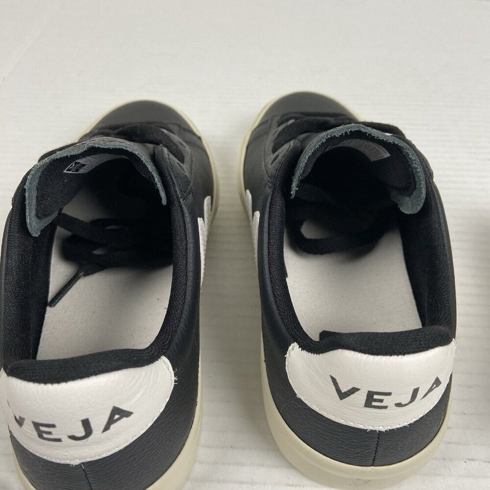 NEW Veja Women's Campo Chromefree Leather Sneakers CPO501215A370 Black/White NIB - Picture 5 of 11
